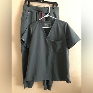 Womens Figs Bonsai M Catarina Top MP Zamora Jogger Scrub Set